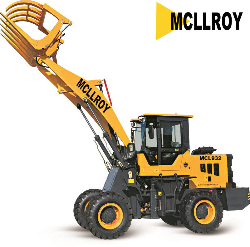 Compact Articulated Wheel Loader MCL932 ZL932 Yunnei490 Supercharged 58kw Engine Power Mini Wheel Loader